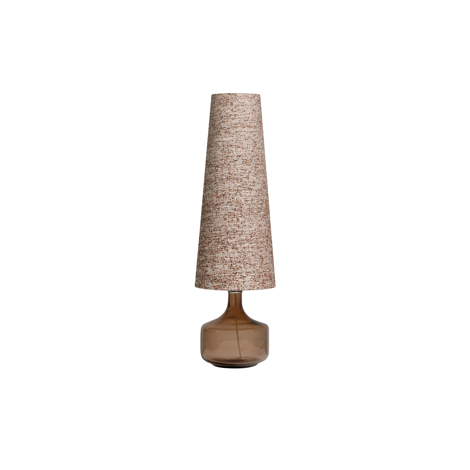 WOOOD Tafellamp Autumn - Polyester - Bruin Melange - 90x25x21