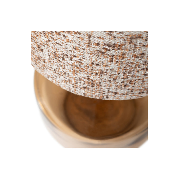 WOOOD Tafellamp Autumn - Polyester - Bruin Melange - 90x25x21