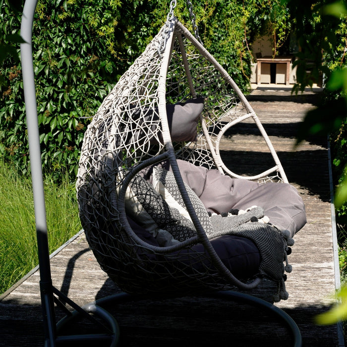 Lesli Living Hangstoel Close 2-persoons Grizzly