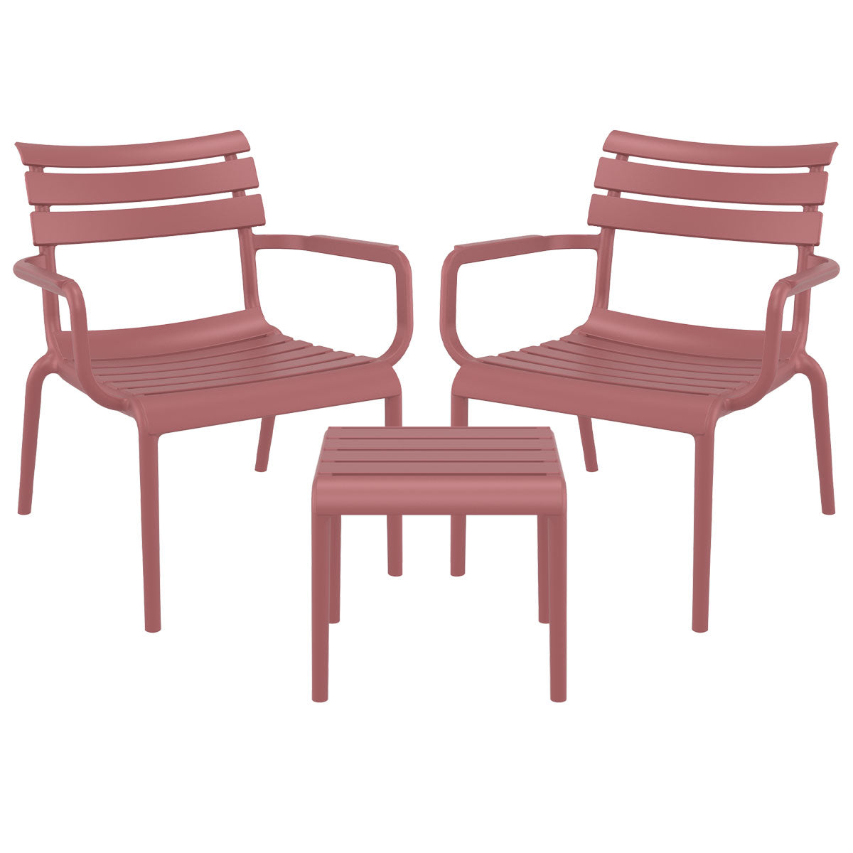 Garden Impressions Paris loungeset 3-delig - marsala