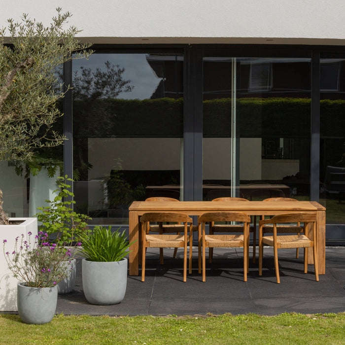 Woood Chena Tuinstoel - Wicker / Teak