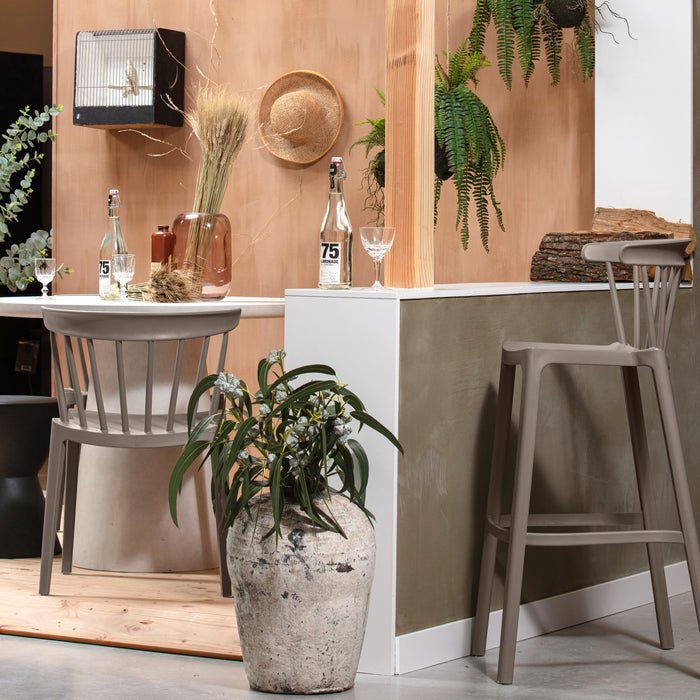 Woood Bliss Barkruk - Taupe