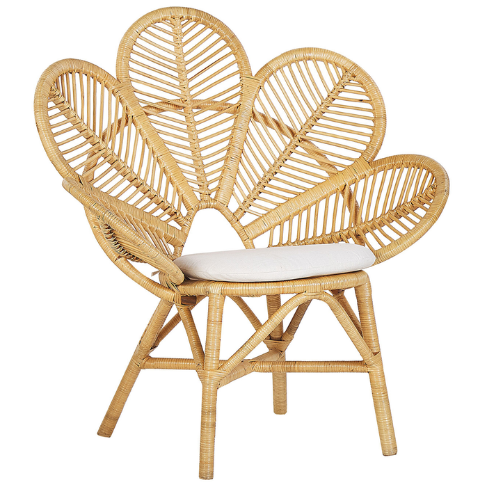 Beliani - FLORENTINE - Fauteuil - Set van 2 - Natuurlijk - Rotan