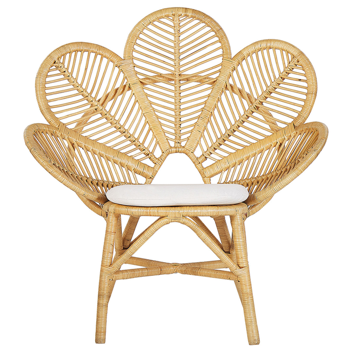 Beliani - FLORENTINE - Fauteuil - Set van 2 - Natuurlijk - Rotan