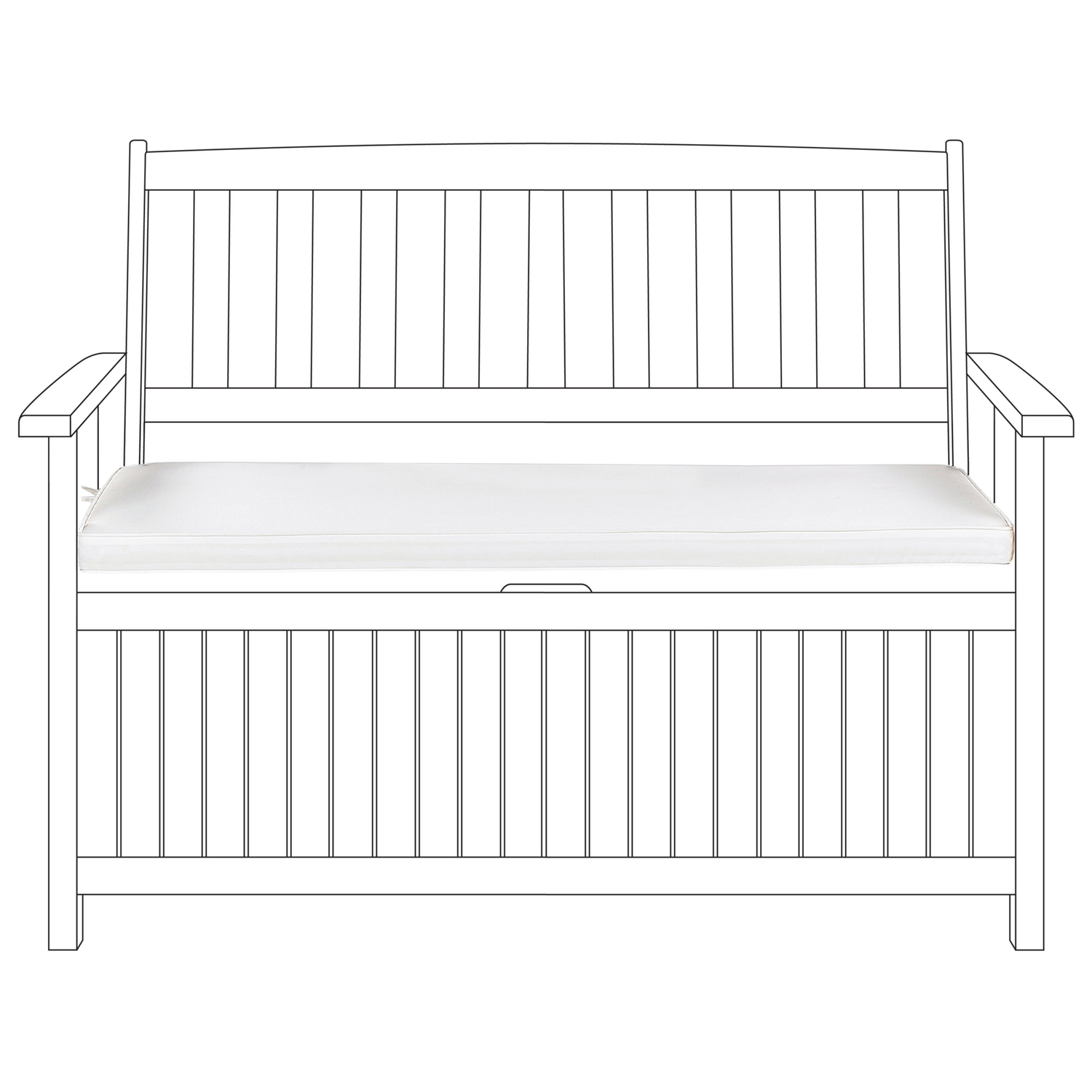 Beliani - SOVANA - Tuinkussen - Gebroken wit - Polyester