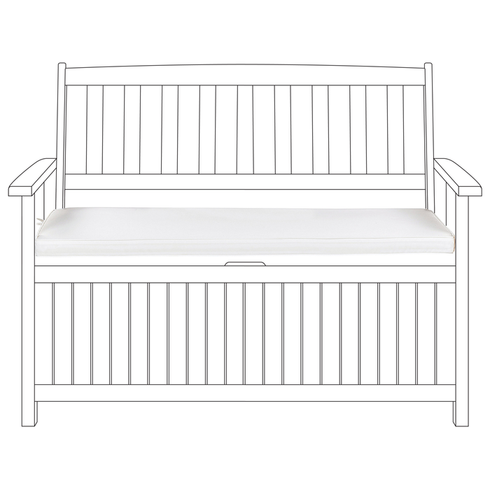 Beliani - SOVANA - Tuinkussen - Gebroken wit - Polyester