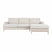 Kave Home Mihaela 3-Zitsbank Chaise Longue Rechts - Wit