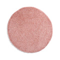 Tapeso Rond hoogpolig vloerkleed shaggy Trend effen - roze - 160 cm