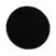 Tapeso Rond hoogpolig vloerkleed shaggy Trend effen - zwart - 120 cm