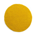 Tapeso Rond hoogpolig vloerkleed shaggy Trend effen - geel - 80 cm