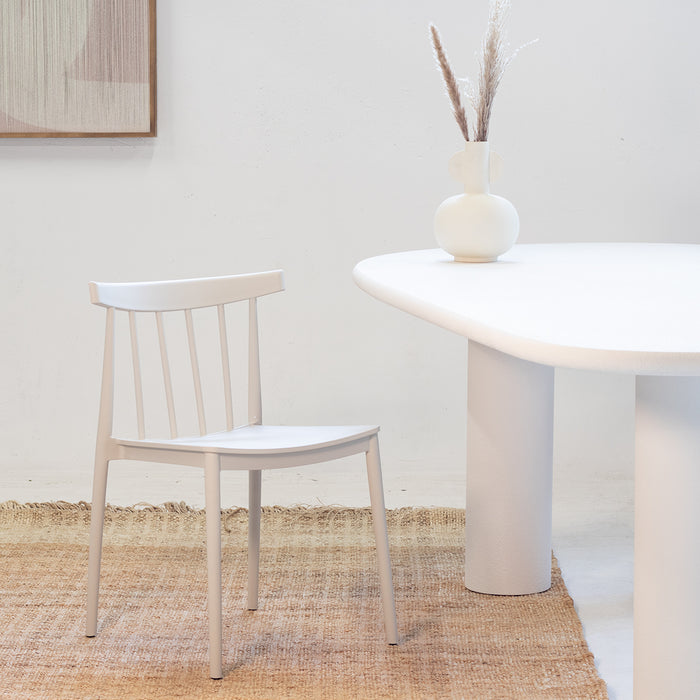 Giga Meubel - Tuinstoelen Stapelbaar - Taupe - Kunststof - Set van 2