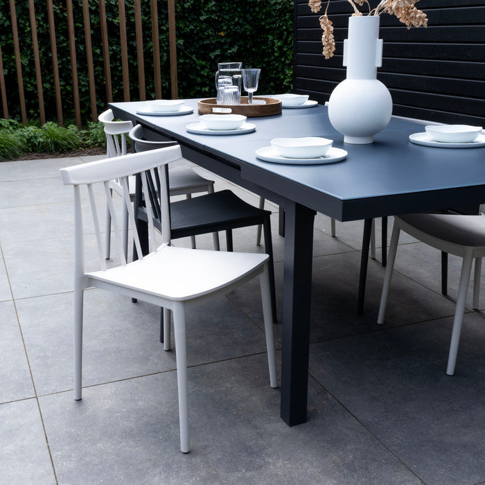 Giga Meubel - Tuinstoelen Stapelbaar - Taupe - Kunststof - Set van 2