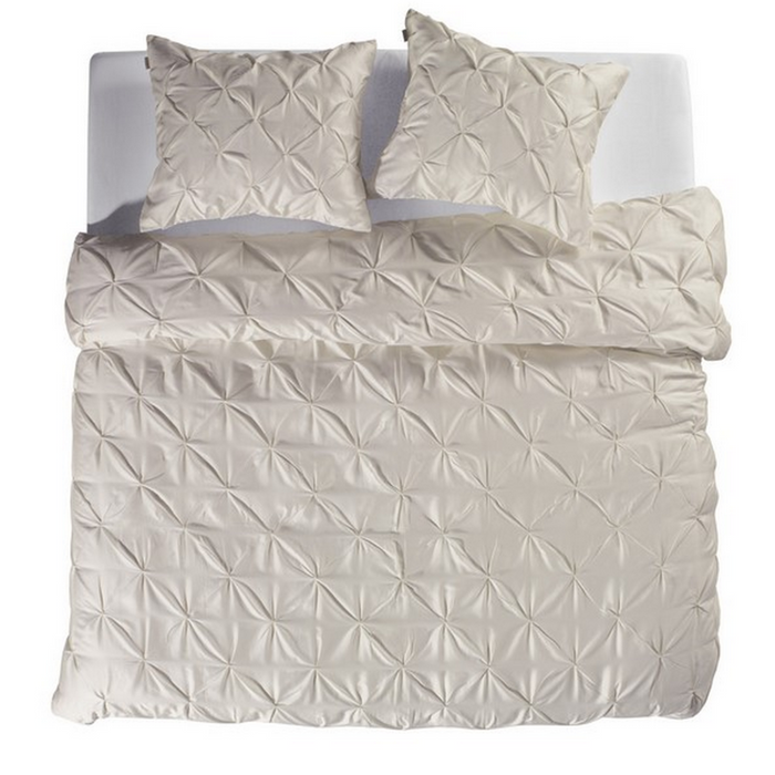 Yellow Dekbedovertrek Katoen Satijn Nova - off white