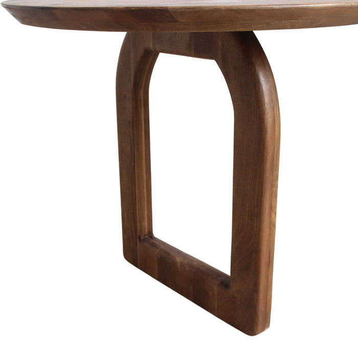 Raw Materials Bullnose eettafel mix onderstel bruin 180 cm