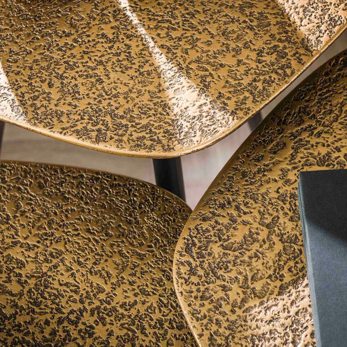 Fraaai Dante salontafel set van 3 - brons antiek