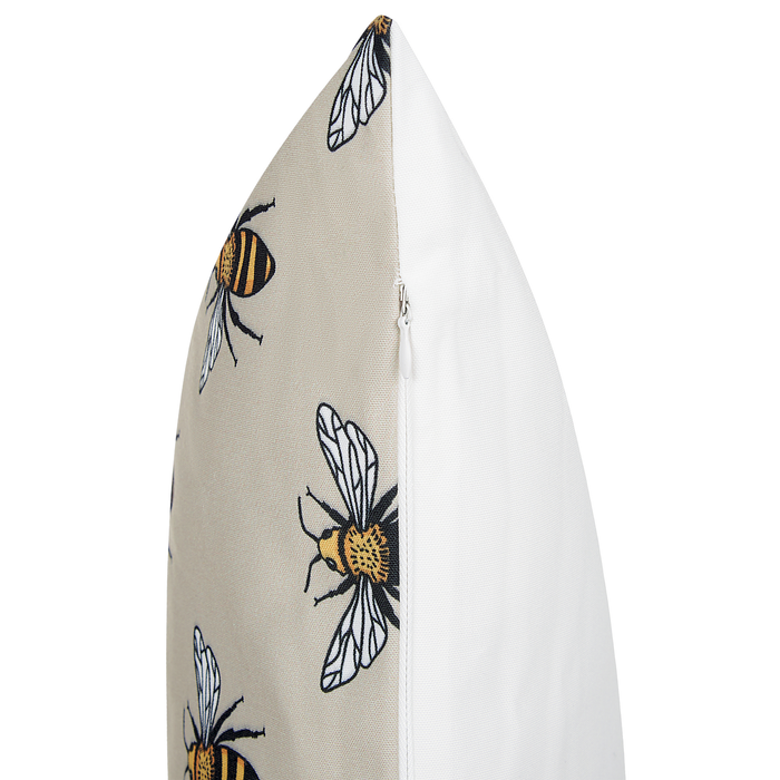 Beliani-CANNETO-Tuinkussen set van 2-Beige-45 x 45 cm-Polyester