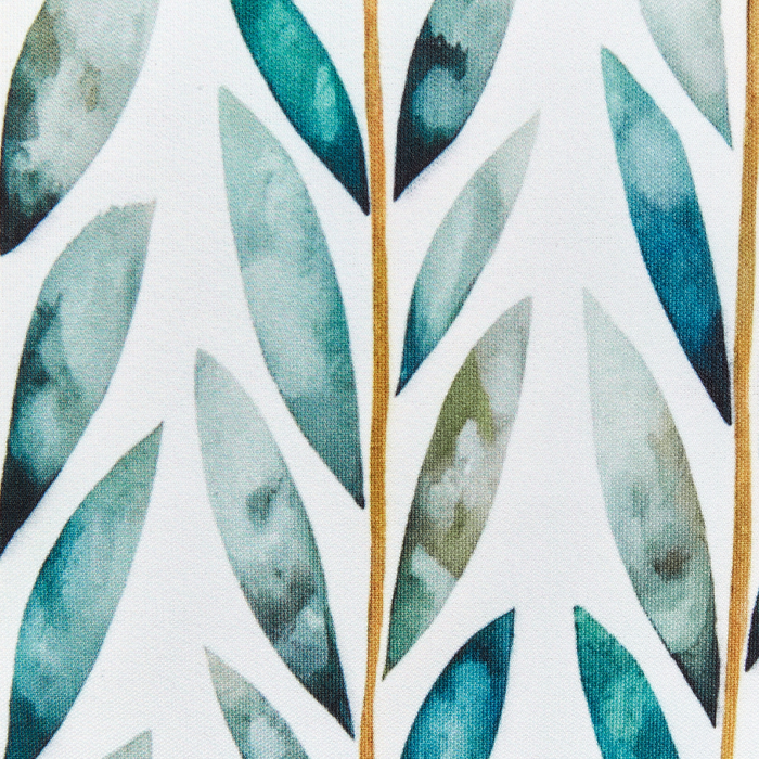 Beliani-LOANO-Tuinkussen set van 2-Wit|Groen-40 x 60 cm-Polyester