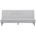 Beliani - ESSVIK - Slaapbank 3-zits - Lichtgrijs - Polyester