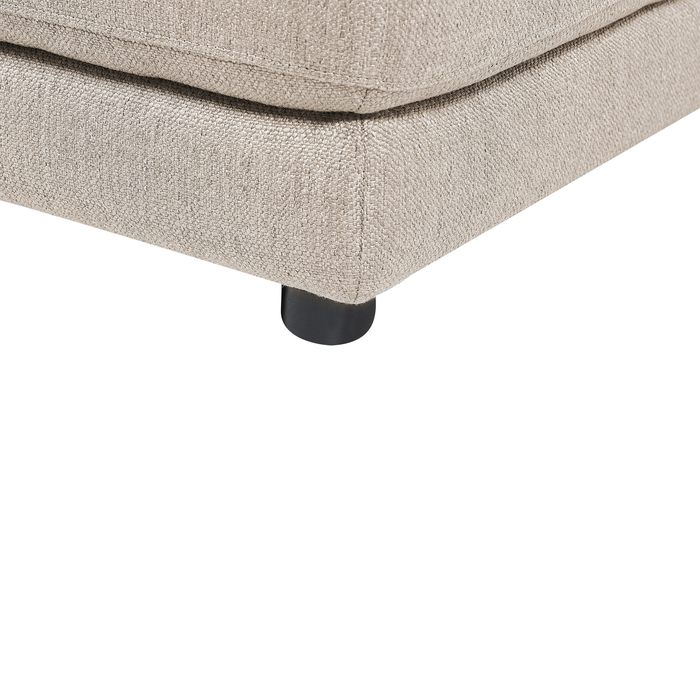 Beliani - SIGTUNA - Driezitsbank - Beige - Polyester