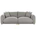 Beliani - LUVOS - Driezitsbank - Lichtgrijs - Polyester