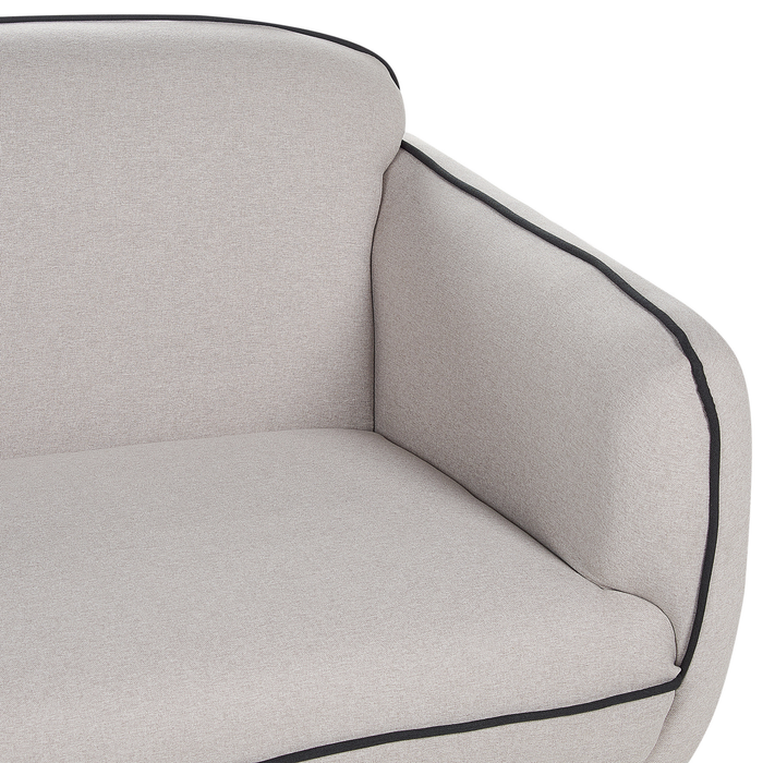 Beliani - TONSBERG - Driezitsbank - Lichtgrijs - Polyester