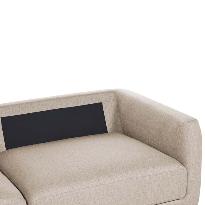 Beliani - SIGTUNA - Driezitsbank - Beige - Polyester