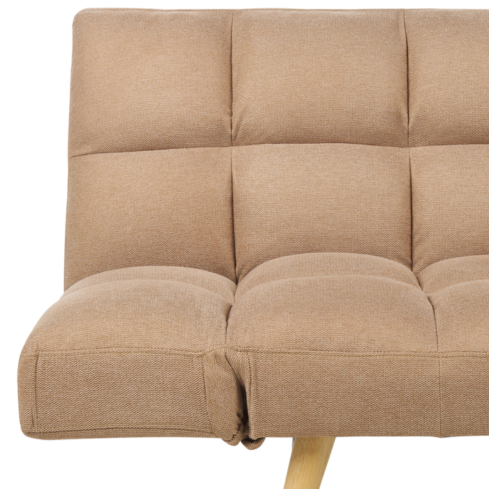 Beliani - INGARO - Slaapbank 3-zits - Lichtbruin - Polyester