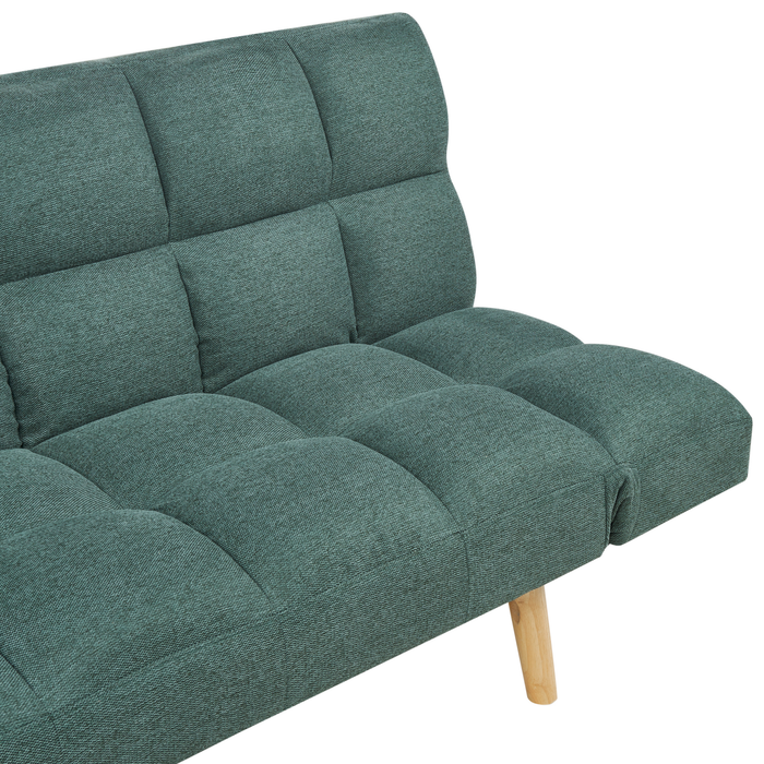 Beliani - INGARO - Slaapbank 3-zits - Donkergroen - Polyester