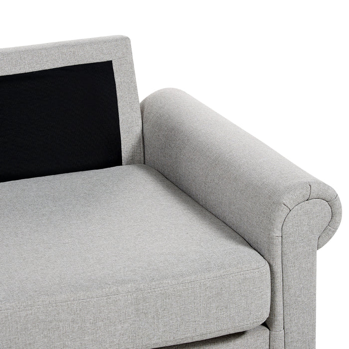 Beliani - GINNERUP - Tweezitsbank - Lichtgrijs - Polyester