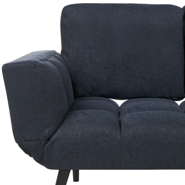 Beliani - BREKKE - Slaapbank - Donkerblauw - Polyester