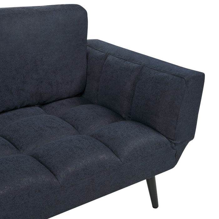 Beliani - BREKKE - Slaapbank - Donkerblauw - Polyester
