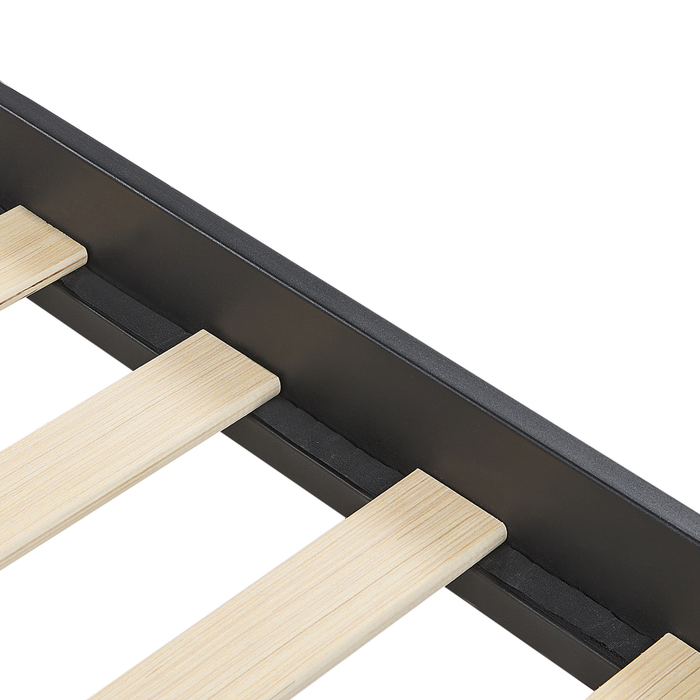 Beliani - MAURESSAC - Tweepersoonsbed - Zwart - 160 x 200 cm - Metaal