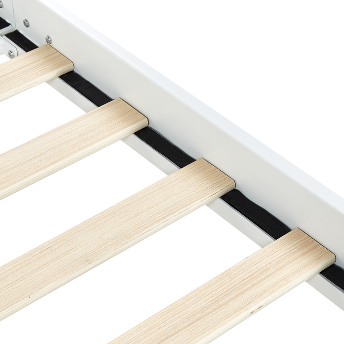 Beliani - MAURESSAC - Tweepersoonsbed - Wit - 160 x 200 cm - Metaal