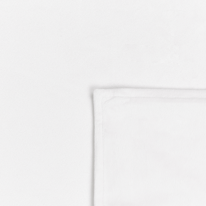 Beliani-RHEA-Verzwaringsdeken hoes-Wit-100 x 150 cm-Polyester