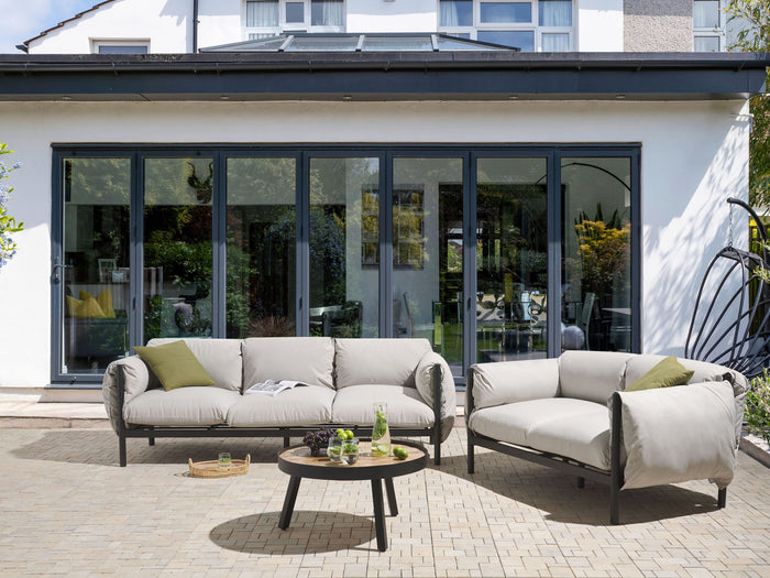 Beliani - ESPERIA - Loungeset 5-persoons - Lichtgrijs - Aluminium