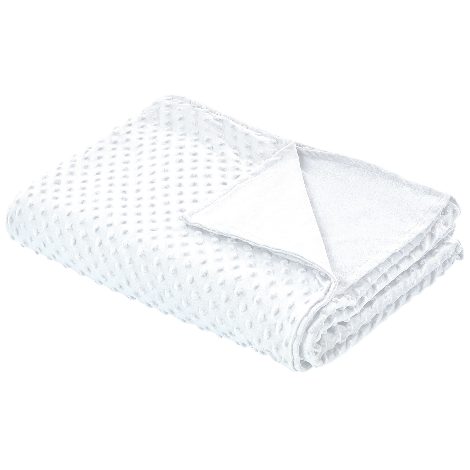 Beliani-CALLISTO-Verzwaringsdeken hoes-Wit-150 x 200 cm-Polyester