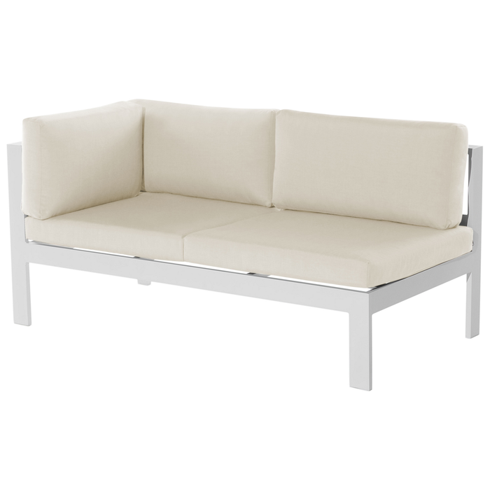 Beliani - MESSINA - Loungeset voor 5 - Beige - Aluminium