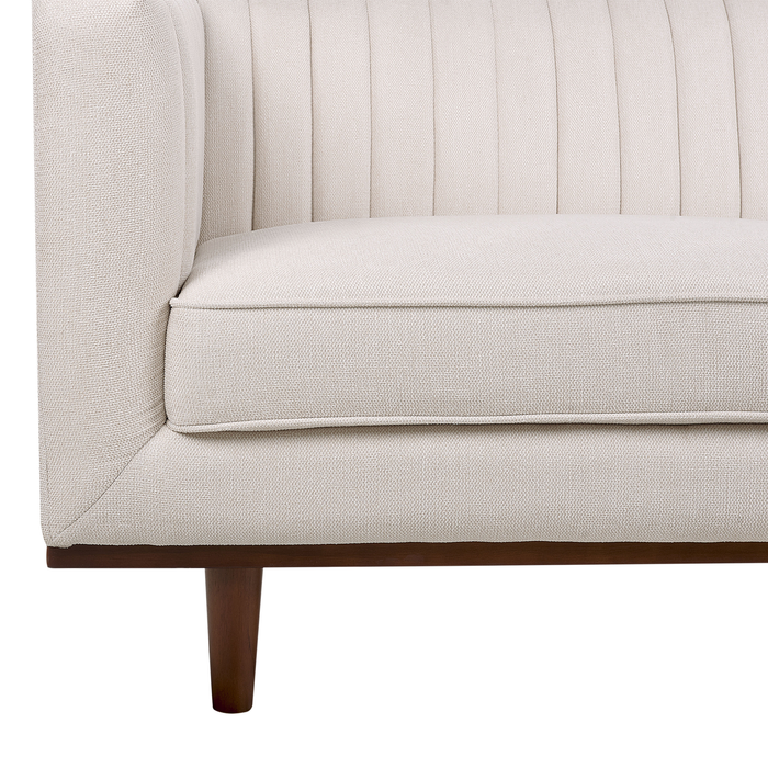 Beliani - SKAULE - Driezitsbank - Beige - Polyester