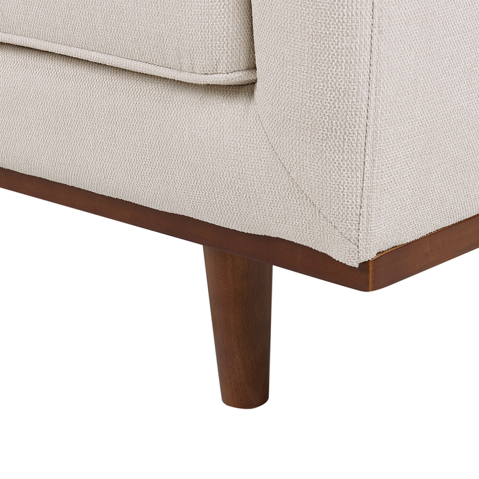 Beliani - SKAULE - Driezitsbank - Beige - Polyester