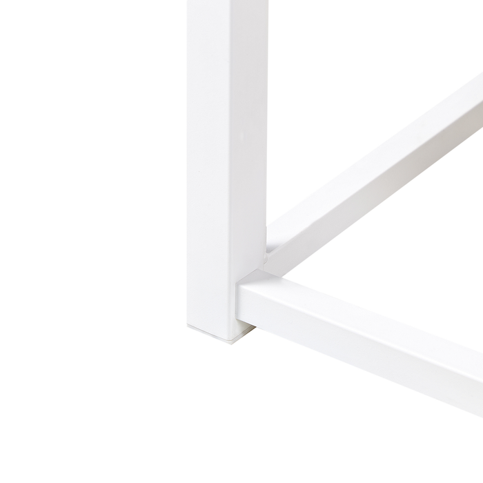 Beliani - VIRY - Tweepersoonsbed - Wit - 140 x 200 cm - Metaal