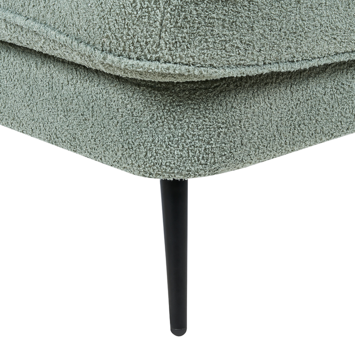 Beliani - ALLIER - Chaise longue - Groen - Rechterzijde - Bouclé