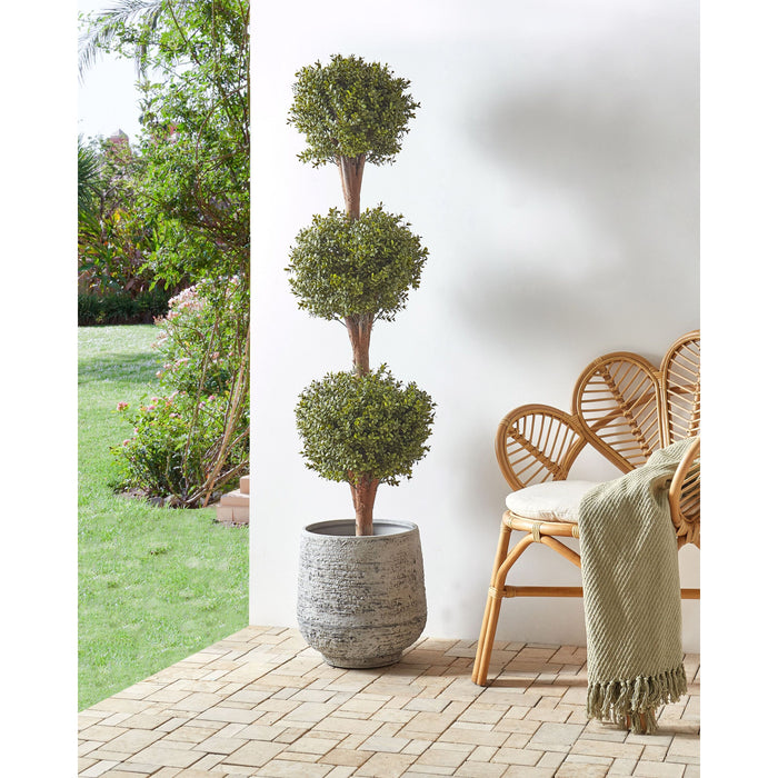 Beliani - BUXUS BALL TREE - Kunstplant - Groen - 120 cm - Synthetisch
