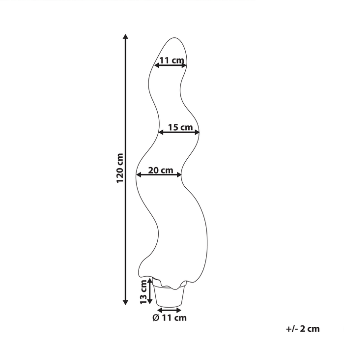 Beliani - SPIRAL TREE - Kunstplant - Groen - 120 cm - Synthetisch