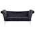 Beliani - NANTILLY - Chaise longue - Zwart - Fluweel