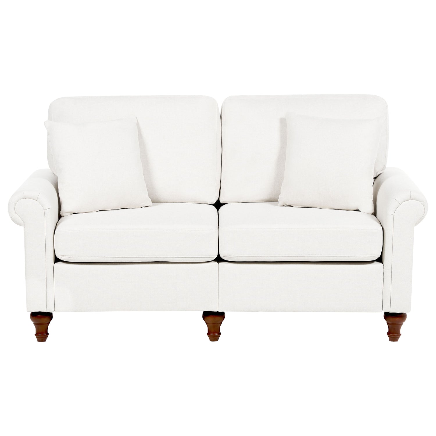 Beliani - GINNERUP - Tweezitsbank - Gebroken wit - Polyester