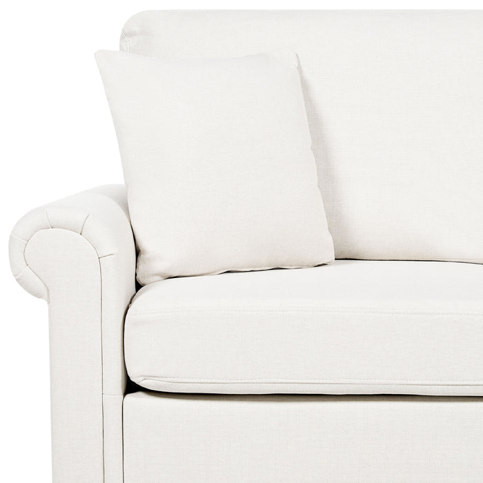 Beliani - GINNERUP - Tweezitsbank - Gebroken wit - Polyester