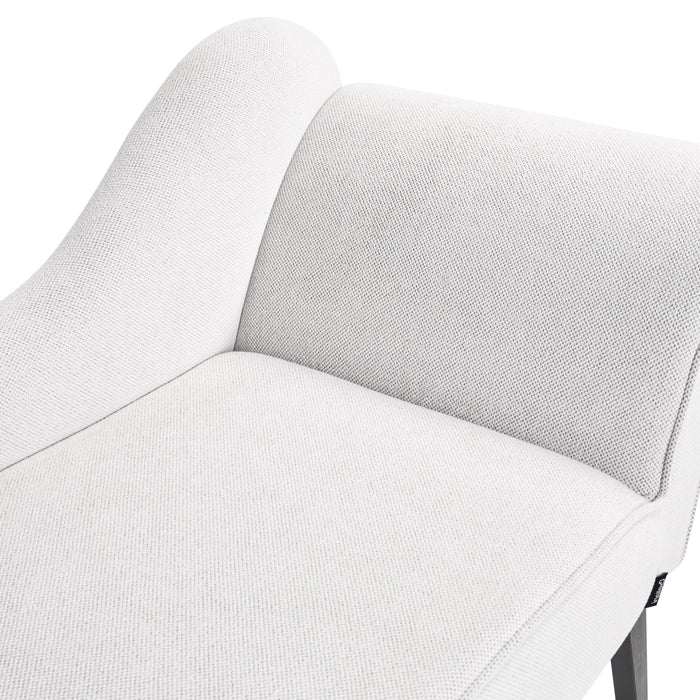 Beliani - BIARRITZ - Chaise longue - Wit - Rechtszijdig - Polyester