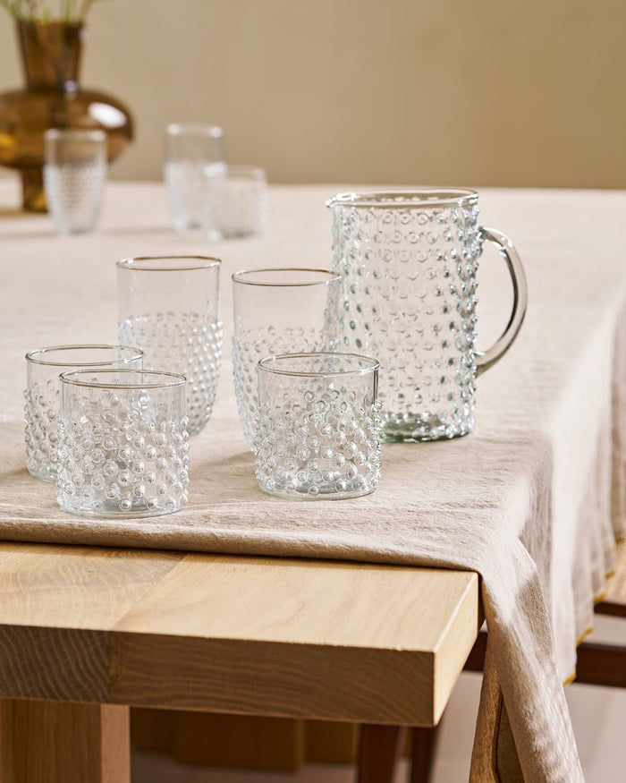 vtwonen Waterglazen Dots - Glazen - Set van 4 Drinkglazen - 300 ml