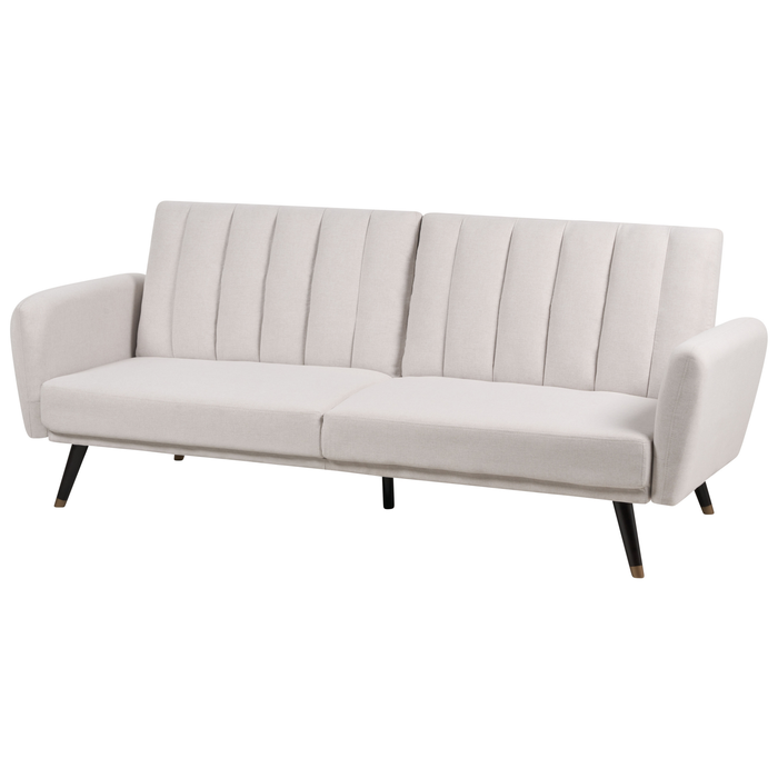 Beliani - VIMMERBY - Slaapbank - Beige - Polyester