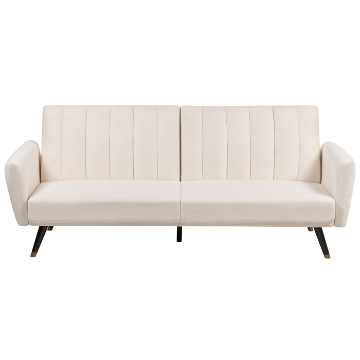 Beliani - VIMMERBY - Slaapbank - Lichtbeige - Polyester